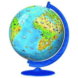 Ravensburger (12337) - "Globe in deutscher Sprache" - 180 Teile Puzzle