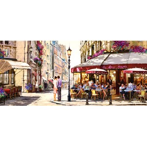 Castorland (B-060085) - Richard Macneil: "Verliebtes Paar in Paris" - 600 Teile Puzzle