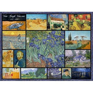 Grafika (00837) - Vincent van Gogh: "Collage" - 2000 Teile Puzzle