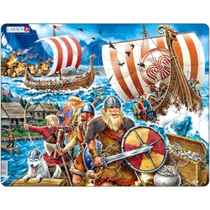 Larsen (FI8) - "Successful Viking Raid" - 65 Teile Puzzle
