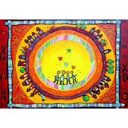 Grafika (00934) - "Familienportrait" - 1000 Teile Puzzle