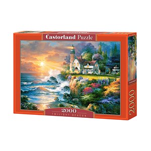 Castorland (C-200528) - "Leuchtturm in der Dämmerung" - 2000 Teile Puzzle