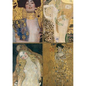 Piatnik (538841) - Gustav Klimt: "Kollektion" - 1000 Teile Puzzle