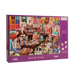 The House of Puzzles (3220) - "Knit & Natter" - 1000 Teile Puzzle
