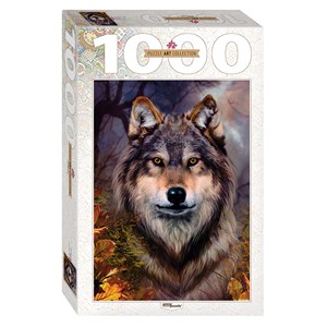 Step Puzzle (79109) - Bente Schlick: "Einsamer Wolf" - 1000 Teile Puzzle