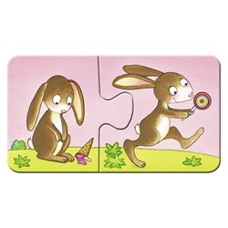 Ravensburger (06888) - "Viele Gegensätze" - 2 Teile Puzzle