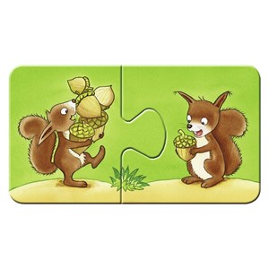 Ravensburger (06888) - "Viele Gegensätze" - 2 Teile Puzzle