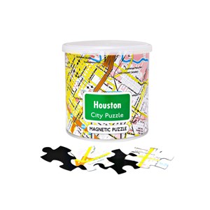 Geo Toys (GEO 241) - "City Magnetic Puzzle Houston" - 100 Teile Puzzle