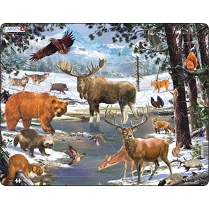 Larsen (FH32) - "Die Tiere aus dem Wald" - 54 Teile Puzzle