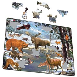 Larsen (FH32) - "Die Tiere aus dem Wald" - 54 Teile Puzzle