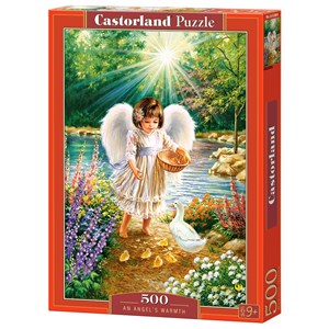 Castorland (B-52844) - "Engel füttert die Enten" - 500 Teile Puzzle