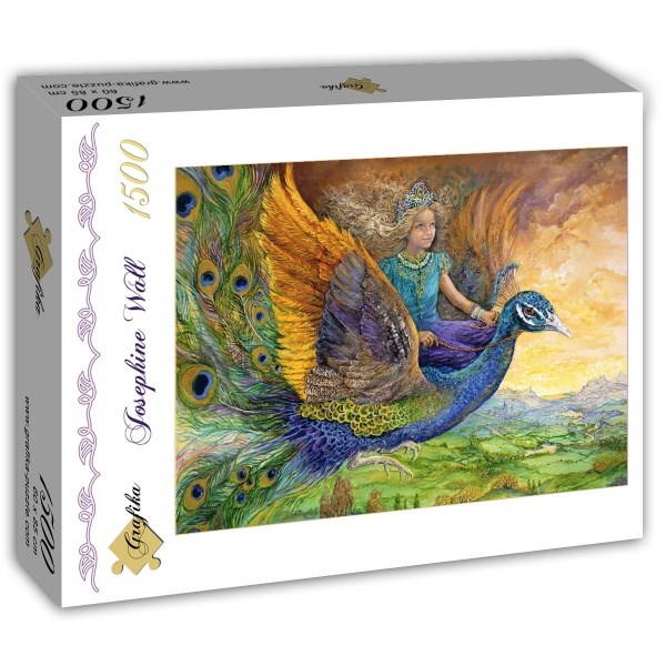 Grafika (T-00275) - Josephine Wall: "Peacock Princess" - 1500 Teile Puzzle