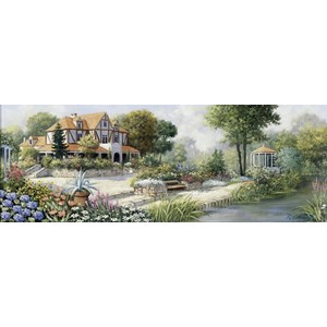 Art Puzzle (4333) - Peter Motz: "Blühender Garten vor der Residenz" - 1000 Teile Puzzle