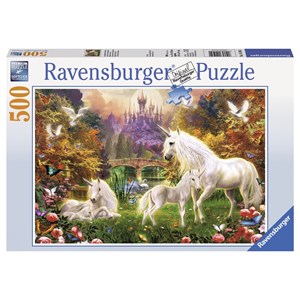 Ravensburger (14195) - "Zauberhafte Einhörner" - 500 Teile Puzzle
