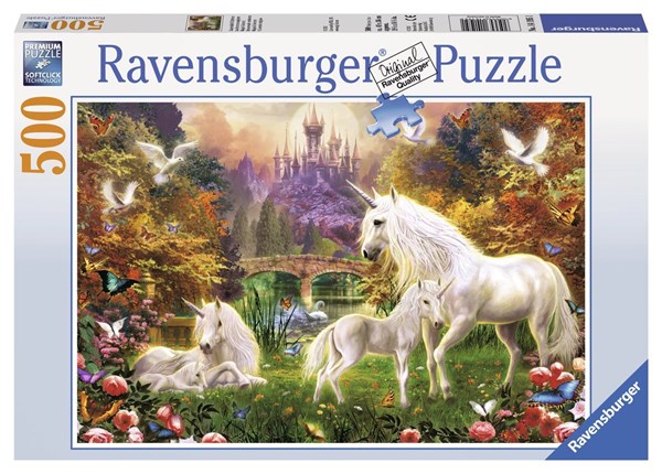 Ravensburger (14195) - "Zauberhafte Einhörner" - 500 Teile Puzzle
