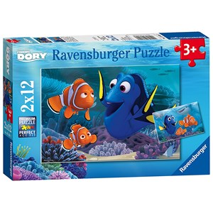 Ravensburger (07601) - "Dory unterwegs im Meer" - 12 Teile Puzzle