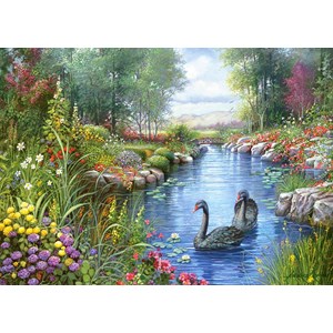 Castorland (C-151042) - "Schwarze Schwäne" - 1500 Teile Puzzle