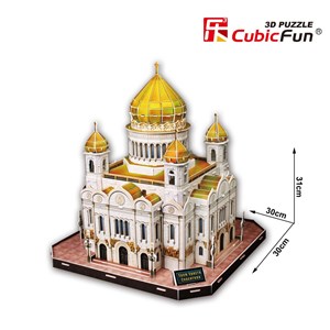 Cubic Fun (MC125H) - "Christ-Erlöser-Kathedrale, Moskau" - 127 Teile Puzzle