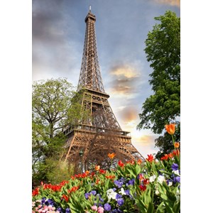 Grafika Kids (01112) - "Eiffelturm, Frankreich" - 100 Teile Puzzle