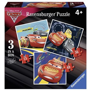 Ravensburger (06925) - "Cars 3" - 25 36 49 Teile Puzzle