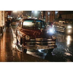 Art Puzzle (4334) - "Oldtimer bei Nacht" - 1000 Teile Puzzle