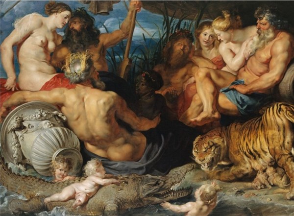 Piatnik (547645) - Peter Paul Rubens: "Die 4 Flüsse des Paradieses, 1614" - 1000 Teile Puzzle