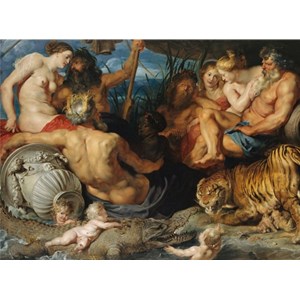 Piatnik (547645) - Peter Paul Rubens: "Die 4 Flüsse des Paradieses, 1614" - 1000 Teile Puzzle