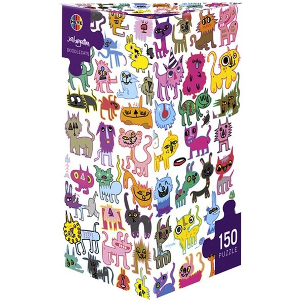 Heye (70169-29482) - Jon Burgerman: "Kritzelkatzen" - 150 Teile Puzzle