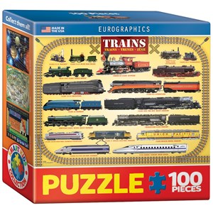 Eurographics (8104-0090) - "Züge" - 100 Teile Puzzle