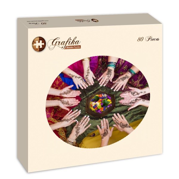 Grafika (Wood-00006) - "Indian Women" - 80 Teile Puzzle