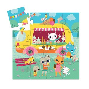 Djeco (07264) - "Eiswagen" - 16 Teile Puzzle