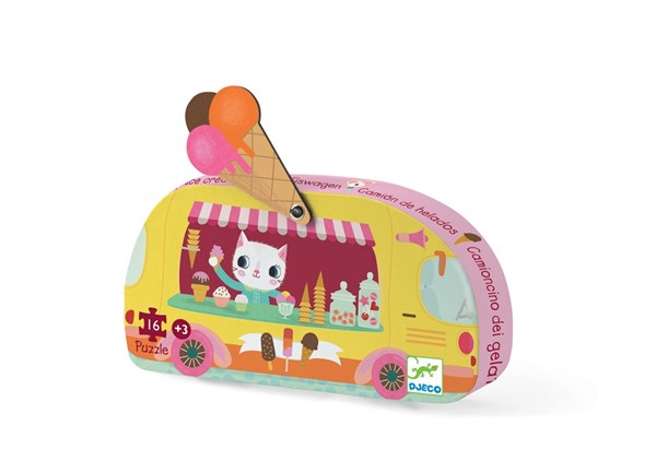 Djeco (07264) - "Eiswagen" - 16 Teile Puzzle