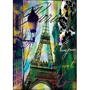 Art Puzzle (4459) - "Grüße vom Eiffelturm" - 1000 Teile Puzzle