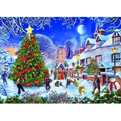 Gibsons (G6224) - Steve Crisp: "The Village Christmas Tree" - 1000 Teile Puzzle