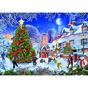 Gibsons (G6224) - Steve Crisp: "The Village Christmas Tree" - 1000 Teile Puzzle