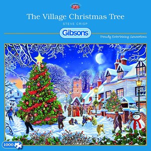 Gibsons (G6224) - Steve Crisp: "The Village Christmas Tree" - 1000 Teile Puzzle