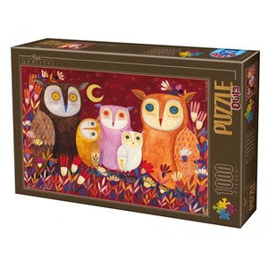 D-Toys (73747-OW01) - Kurti Andrea: "Eulen" - 1000 Teile Puzzle