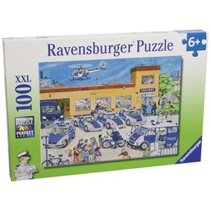Ravensburger (10867) - "Polizeirevier" - 100 Teile Puzzle