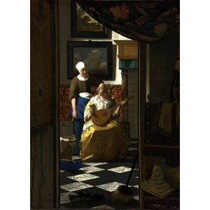 Grafika Kids (00156) - Johannes Vermeer: "Der Liebesbrief, 1669-1670" - 24 Teile Puzzle