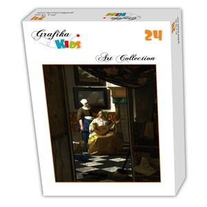 Grafika Kids (00156) - Johannes Vermeer: "Der Liebesbrief, 1669-1670" - 24 Teile Puzzle