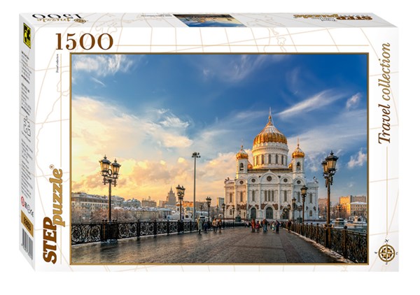 Step Puzzle (83053) - "Christ-Erlöser-Kathedrale in Moskau" - 1500 Teile Puzzle