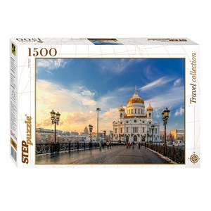 Step Puzzle (83053) - "Christ-Erlöser-Kathedrale in Moskau" - 1500 Teile Puzzle