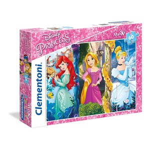 Clementoni (26416) - "Disney Prinzessinnen, Zauberhaft" - 60 Teile Puzzle