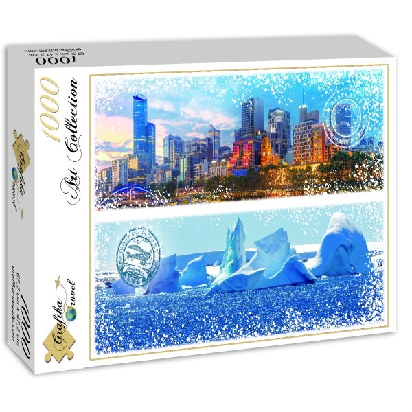 Grafika (02294) - "Australien und Antarktika" - 1000 Teile Puzzle