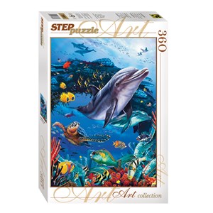 Step Puzzle (73061) - "Bunte Unterwasserwelt" - 360 Teile Puzzle