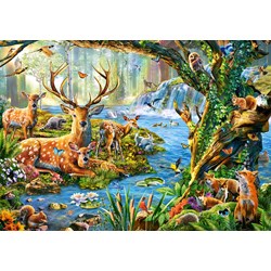 Castorland (B-52929) - "Tierisches Waldleben" - 500 Teile Puzzle