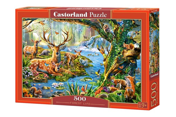 Castorland (B-52929) - "Tierisches Waldleben" - 500 Teile Puzzle