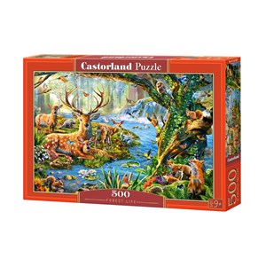 Castorland (B-52929) - "Tierisches Waldleben" - 500 Teile Puzzle