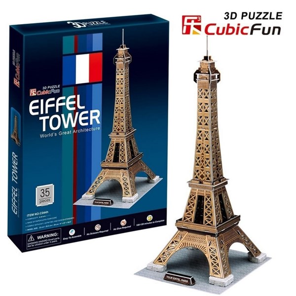 Cubic Fun (C044H) - "Eiffelturm" - 35 Teile Puzzle