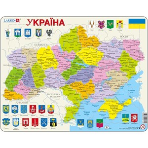 Larsen (K57-UA) - "Ukraine - UA" - 82 Teile Puzzle